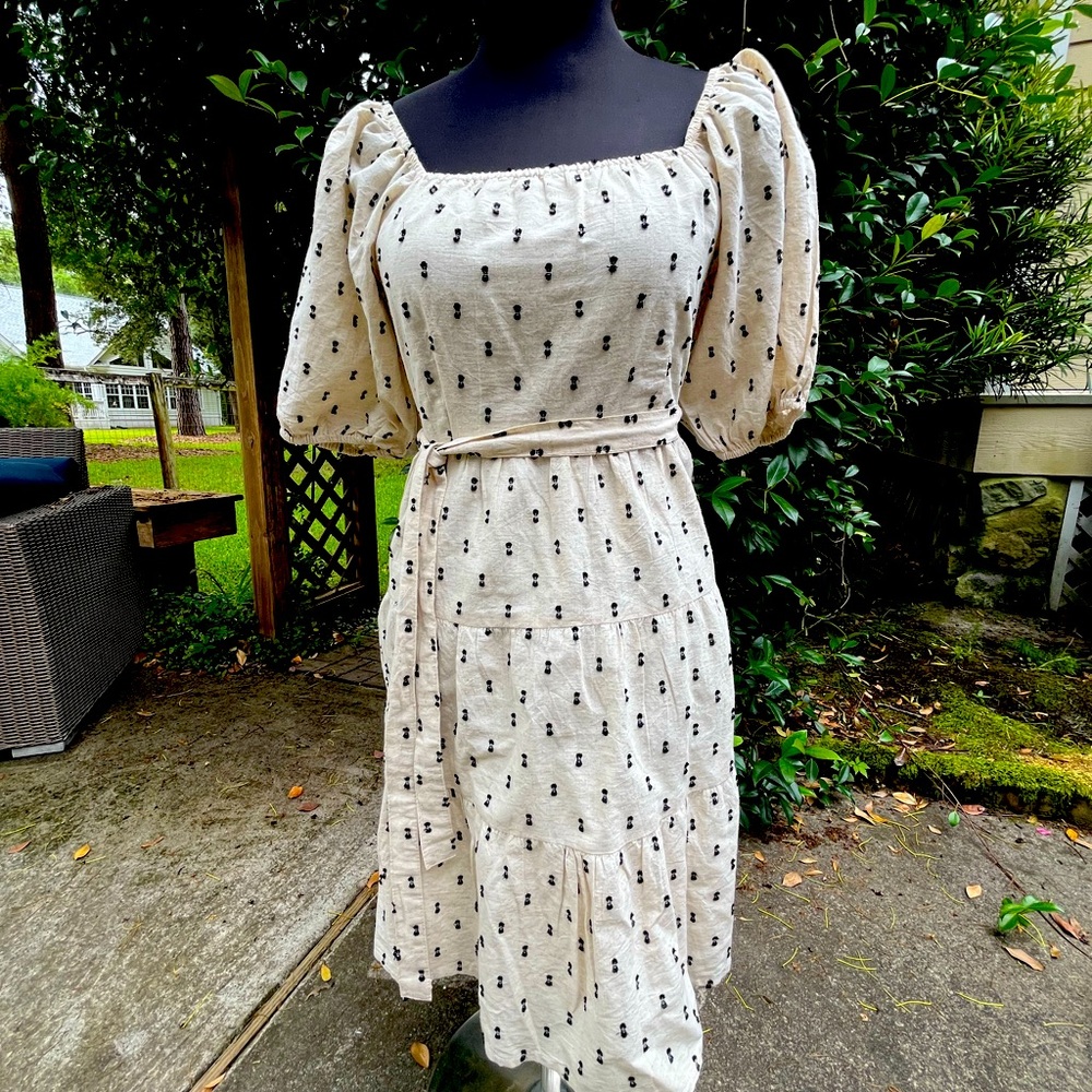 Sim and Sam Linen- blend Mini Dress